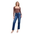thumbnail image 1 of Judy Blue - Aubrey High Rise Side Seam Detail Straight Jeans (29" Inseam) - 82629, 1 of 7