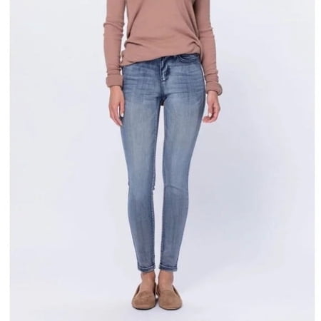 Judy Blue Plus Size High Rise Heavy Hand Sand Skinny