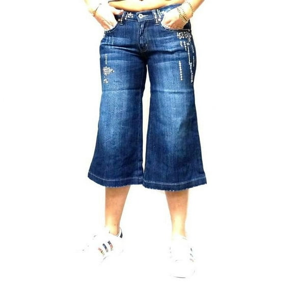 Judy Blue Women's Blue Flare Capri