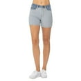 thumbnail image 1 of Judy Blue Women's Color Block Denim Shorts, 1 of 6