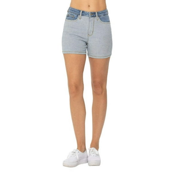 Judy Blue Women's Color Block Denim Shorts