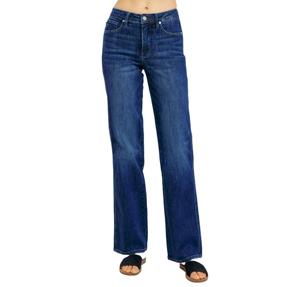 Judy Blue Women's Tummy Control Straight Jeans Plus Size