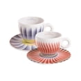 thumbnail image 1 of Judy Chicago illy Art Collection - Set of 2 Cappuccino Cups and Saucers, 1 of 4