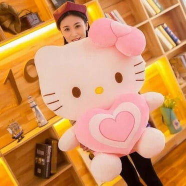 Judy Sanrio Hello Kitty 30cm Plush Doll Kawaii Heart Cat Stuffed Animal Toy for Kids