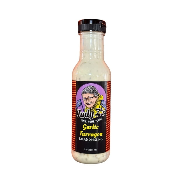 Judy Z's Garlic Tarragon Salad Dressing and Topping, Bottle, 12 fl oz