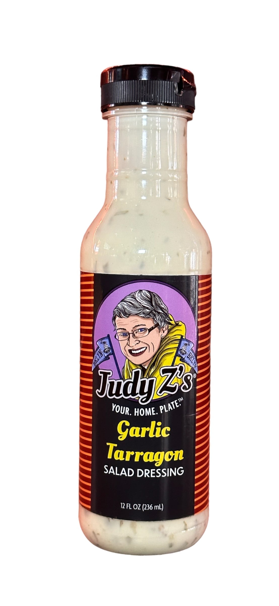 Judy Z's Garlic Tarragon Salad Dressing and Topping, Bottle, 12 fl oz