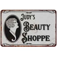 thumbnail image 1 of Judy's Beauty Shoppe Chic Sign Vintage Decor 8x12 Metal Sign 208120021072, 1 of 1