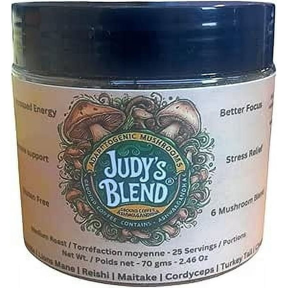 Judy's Blend 6 Mushroom Coffee with Ashwagandha