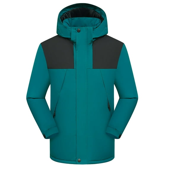 Juebong 2023 Coat Clearance Men's Waterproof Rain Jacket Lightweight Outdoor Windbreaker Rain Coat Shell for Hiking, Travel