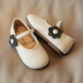 thumbnail image 1 of Juebong Baby Girl Children's Soft-soled Small Leather Shoes Princess Shoes Thick Bottom Casual Shoes, Beige, 2-3 Years, 1 of 9