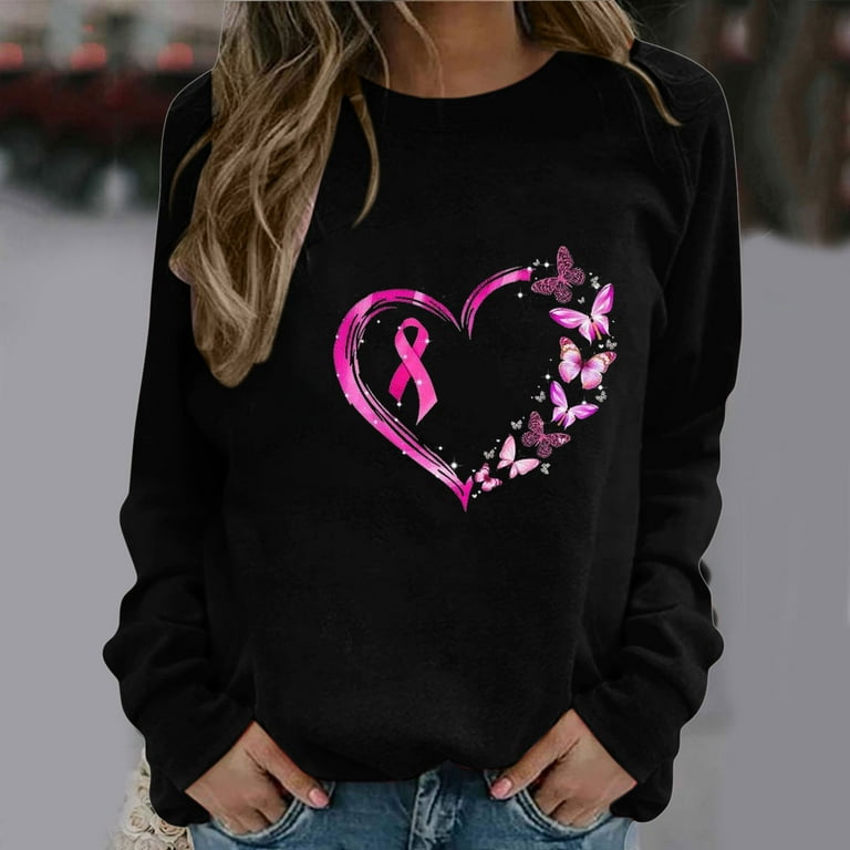 Breast cancer awareness store sweatshirts