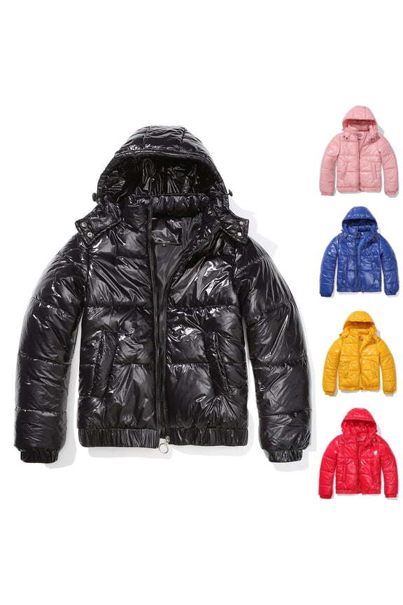 Bright Quilted Jackets for Women,Women's Causal Lightweight Puffer Jacket with Hood Long Sleeve Zip Up Parkas Winter Coats Blue,XXL