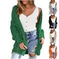 thumbnail image 1 of Juebong Cardigan Sweaters for Women Lightweight Open Front Knit Cardigans Casual Loose 2025 Fall Sweater Coats with Pockets White,XL, 1 of 7