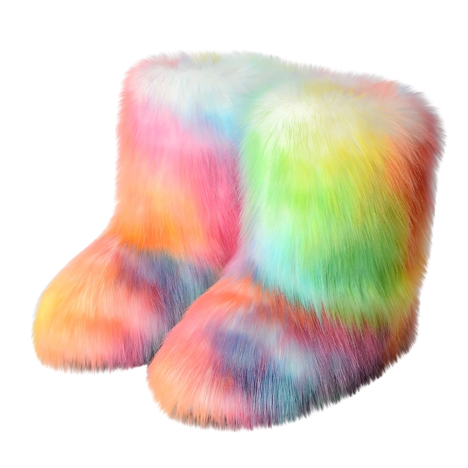 Furry Suede Snow Boots