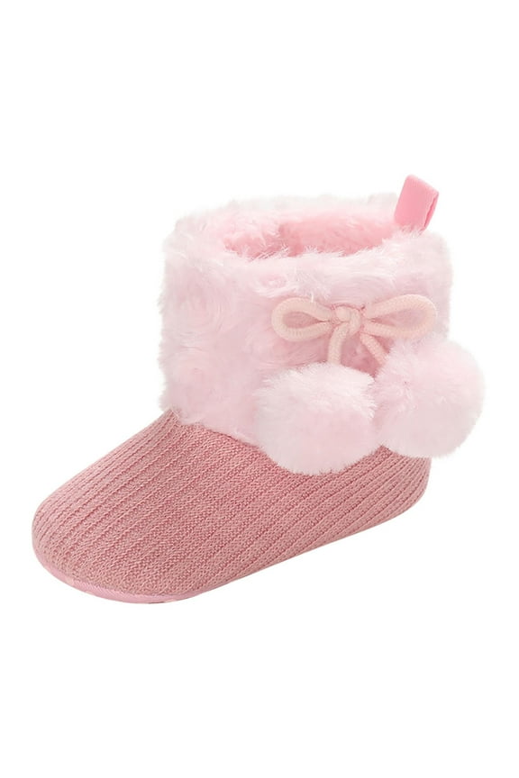 Boots 2025 Juebong First Walker Baby Boys Girls Shoes Infant Toddler Winter Warm Footwear Bowknot Newborn Prewalker Boots