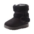 thumbnail image 1 of Juebong Girls Boys Warm Winter Boots Kids Outdoor Snow Boots(Toddler/Little Kid) Black Boots 1.5 US Kid's, 1 of 4