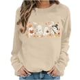 thumbnail image 1 of Juebong Halloween Funny Graphic Tops for Womens Teens Sweatshirts Crewneck Pullover Female Fall Outfits 2026,Witch Pumpkin Ghost Bat,loose,Maternity, workout,airport fashion clothes, 1 of 6