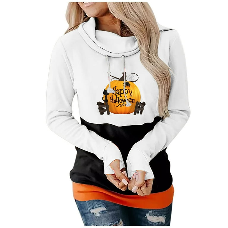 Turtleneck hooded sweatshirt sale