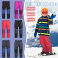 thumbnail image 1 of Juebong Kids Rain Pants Winter Warm Thickened Waterproof Windproof Ski Pants Boys Girls Outdoor Hiking Snowpants Trousers Gray,XL, 1 of 4