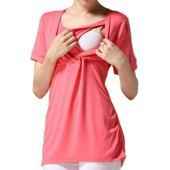 Juebong Lightning Deals 2024 Nursing Tank Tops for Breastfeeding Shirts Womens Maternity Nursing Sleeveless Tops Double Layer Summer Pregnancy Mama Postpartum Clothes