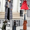 thumbnail image 1 of Juebong Long Down Coats for Women Thicken Winter Warm Full Length Quilted Puffer Jacket with Faux Fur Hood Windproof Maxi Outerwear Black,M, 1 of 6