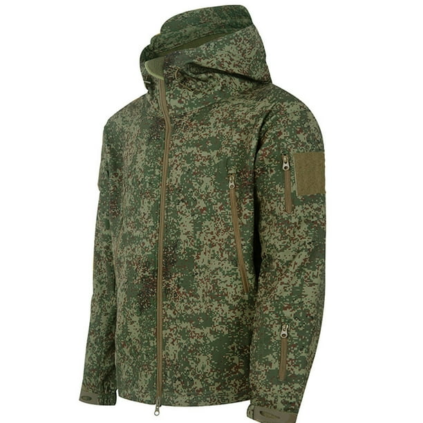 Camo Jacket V4 Military Soft Shell Winter Outdoor Camouflage