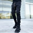 thumbnail image 1 of Juebong Men's Cotton Multi-Pockets Drawstring Work Pants Tactical Outdoor Military Army Cargo Pants,Black,M, 1 of 4