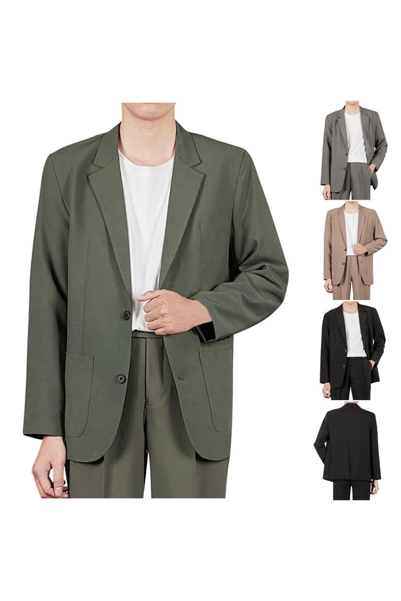 Mens Casual Sport Coats Two Button Slim Fit Blazer Lightweight Pattern Lined Notch Lapel Suit Jacket Fall Fashion Gray,XL