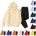 thumbnail image 1 of Juebong Mens Tracksuit 2 Piece Hooded Athletic Sweatsuits Trendy Solid Pullover Sweatshirt Casual Running Jogging Sport Sets Blue,L, 1 of 6