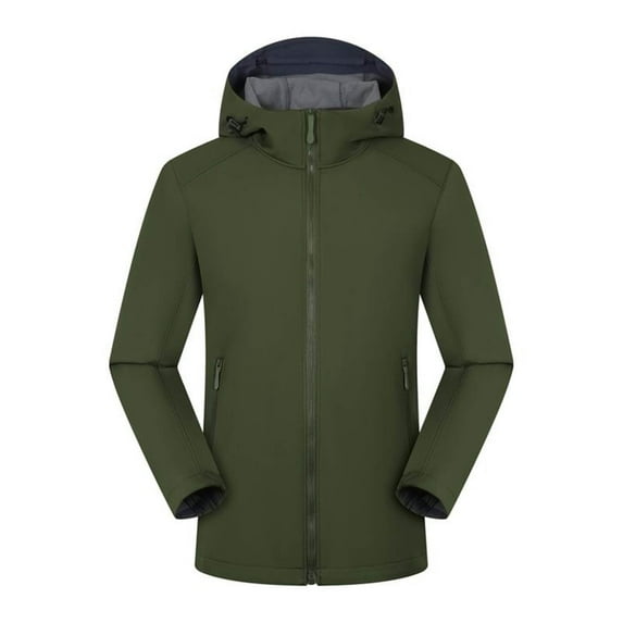 Juebong Mens Winter Jacket Waterproof Warm Snow Ski Jackets Fleece Rain Coats Long Sleeve Sport Coat Jacket with Hood