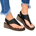 thumbnail image 1 of Juebong Orthopedic Sandals for Women,Women Walking Slippers with Arch Support Flat Sandals Summer Dressy Open Toe Platform Beach Casual Slip on Slide Sandals Beach Dress Comfortable, 1 of 3