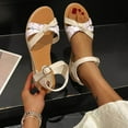 thumbnail image 1 of Juebong Sandals Women Flat Shoes: Dressy Summer Bohemian Flats Shoes for Women Sandals Comfortable Ankle Strap Outdoor Walking, 1 of 4