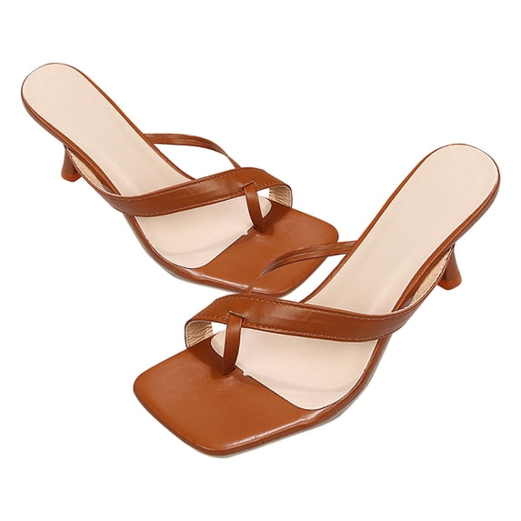 Juebong Sandals clearance Flip Flops for Women Girls Thong Slide Sandals - Summer Dressy Bohemian Travel Flat Sandals Cute Low Wedge Summer Open Toe Sandal Shoes