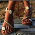 thumbnail image 1 of Juebong Sandals clearance Lace Sandals Women Girls 2024 Dressy, White Flat Sandals, Boho Sandals, Beach Sandals, Off White Lace Wedding Sandals, Summer Beach Sandals, 1 of 5