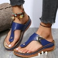 thumbnail image 1 of Juebong Sandals clearance Orthopedic Sandals for Women Dressy, Summer Casual Wedge Walking Slippers with Arch Support Anti-Slip Breathable Sandal Slip On Flip Flops, 1 of 5
