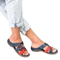 thumbnail image 1 of Juebong Sandals clearance Orthopedic Sandals for Women Open Toe Walking Slippers with Arch Support Anti-Slip Breathable Sandal Vintage Platform Outdoor Flats Shoes, 1 of 3