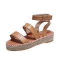 thumbnail image 1 of Juebong Sandals clearance Platforms & Wedges Women Girls Espadrilles Dressy Open Toe Buckle Ankle Strap Casual Summer Sandal, 1 of 5