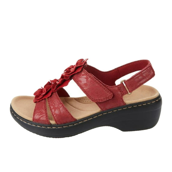 Juebong Sandals for Womens Wedge Sandals Open Toe Summer Orthopedic Sandal Beach Bohemia Comfortable Platform Outdoor Flats Shoes