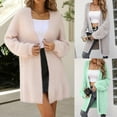 thumbnail image 1 of Juebong Sweaters for Women Oversized Long Sleeve Casual Loose Knit Cardigans 2025 Soft Lightweight Fall Winter Coats Cardigan Pink,XL, 1 of 4