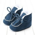 thumbnail image 1 of Juebong Thanksgiving Day Deals Winter Baby Cotton Boots For Boys And Girls Baby Shoes Plush Warm Snow Shoes Soft Soled Baby Walking Shoes,Dark Blue,5, 1 of 9