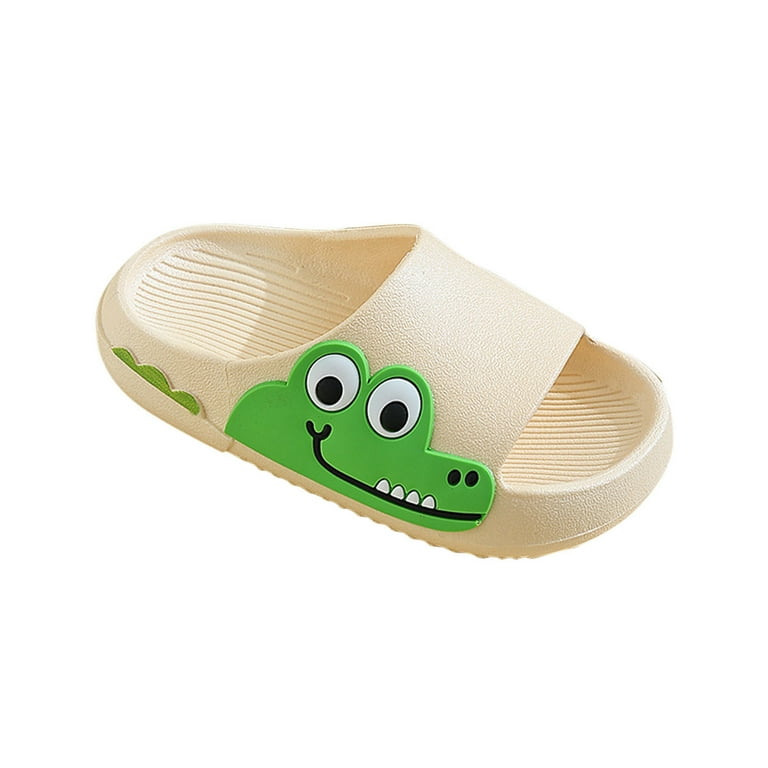 Juebong Toddler Baby Sandals Cartoon Animal Soft And Anti Slip Kids Home Slipper Children s Shose Beige Size 3 4 Years