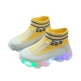 thumbnail image 1 of Juebong Toddler Infant Kids Baby Girls Boys LED Light Shoes Casual Shoes Sports Shoes,Yellow Size 6.5M, 1 of 6