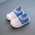 thumbnail image 1 of Juebong Toddler Shoes Baby Boys Girls Cute Fashion Breathable Mesh Non-slip Soft Bottom Fly Weaving Casual Shoes, Blue, 3-4 Years, 1 of 1