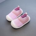 thumbnail image 1 of Juebong Toddler Shoes Baby Boys Girls Cute Fashion Breathable Mesh Non-slip Soft Bottom Fly Weaving Casual Shoes, Pink, 3-4 Years, 1 of 7