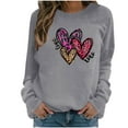 thumbnail image 1 of Juebong Valentine's Day Outfit Matching Pullover Tops for Couples Funny Gift Idea for Her Wife Lightweight Long Sleeve Sweatshirt,Gray shirts for women,L, 1 of 3