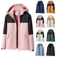 thumbnail image 1 of Juebong Women Rain Coats Long Jacket with Hood Sun Protection Lightweight Travel Hiking Outdoor Waterproof Windbreaker Jackets with Pocket Black L, 1 of 4