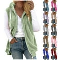 thumbnail image 1 of Juebong Women's Sherpa Fleece Jacket Vest Sleeveless Zip Up Hoodie Vests Oversized Lightweight Casual Sweatshirt Fuzzy Fall Coats Womens Tops Purple,M, 1 of 6