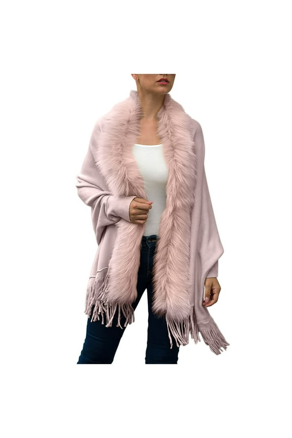Women's Tassels Fringe Long Sleeve Coat Cardigan Hippie Waistcoat Jacket Outwear Tops Sexy Cowgirl Outfits Western Tops,Pink,Free