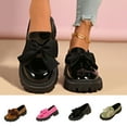 thumbnail image 1 of Juebong Womens Loafers Shoes Chunky Penny Loafer Lug Sole Bowknot Comfortable Slip On Work Office Business Casual Dress Shoes Pink,41, 1 of 8