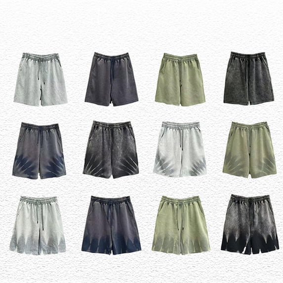 Juesizh Gym Shorts for Mens Summer Fashion Print Sports Shorts Breathable Casual Drawstring Elastic Athletic Workout Shorts, S-2XL